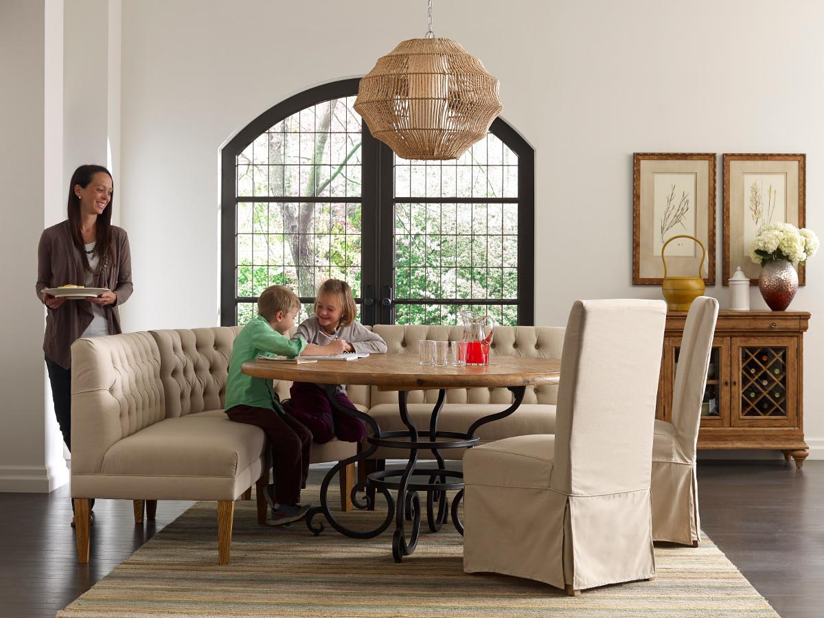 Kincaid Furniture Artisan's Shoppe Dining Wedge Banquette Section
