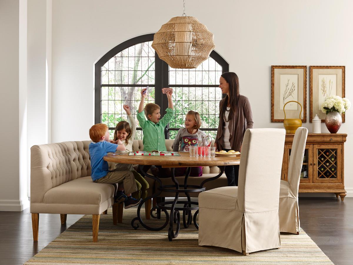 Kincaid Furniture Artisan's Shoppe Dining Wedge Banquette Section