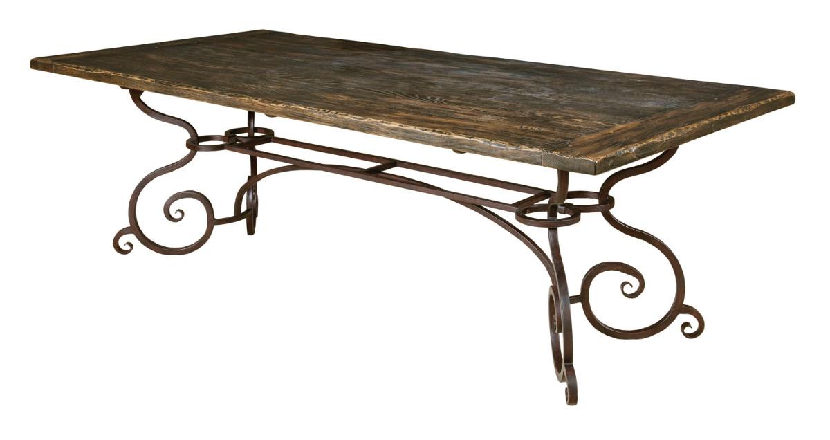 Kincaid Furniture Artisan's Shoppe Dining - Black Forest 7 Pc Rect Table, Banquette, French Chairs