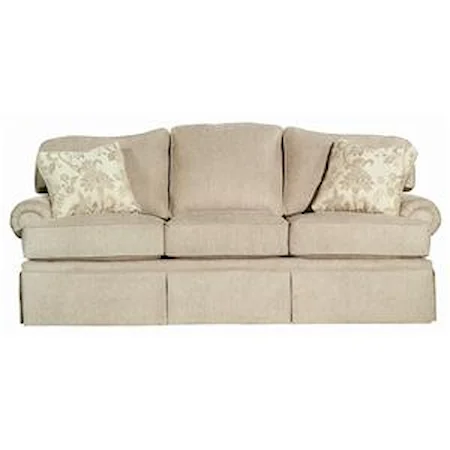 Traditional Sofa with Rolled Arms