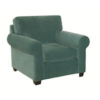 Rolled Arm Upholstered Chair