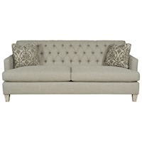 Contemporary Sofa with Tufted Back