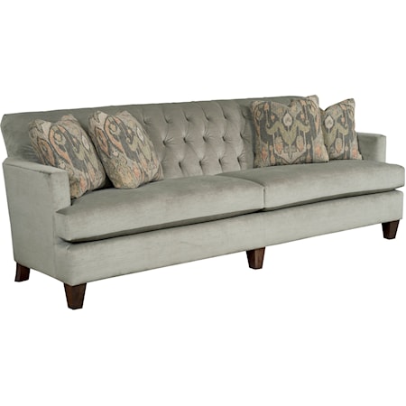 Contemporary Grande Sofa with Tufted Back