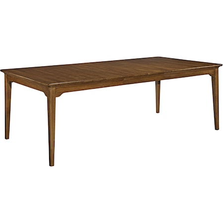 Rectangular Leg Table with Two Apron Leaves