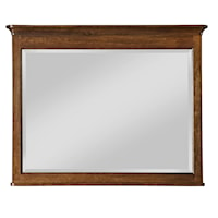 Landscape Mirror with Crown Molding