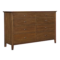 Eight Drawer Double Dresser