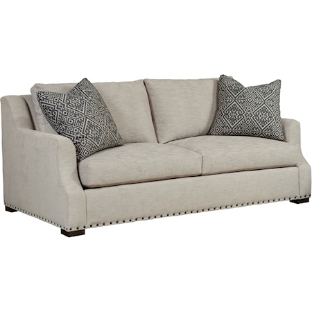 Customizable Sofa with Nailhead Trim