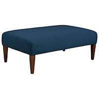 Large Cocktail Ottoman w/ Tapered Legs