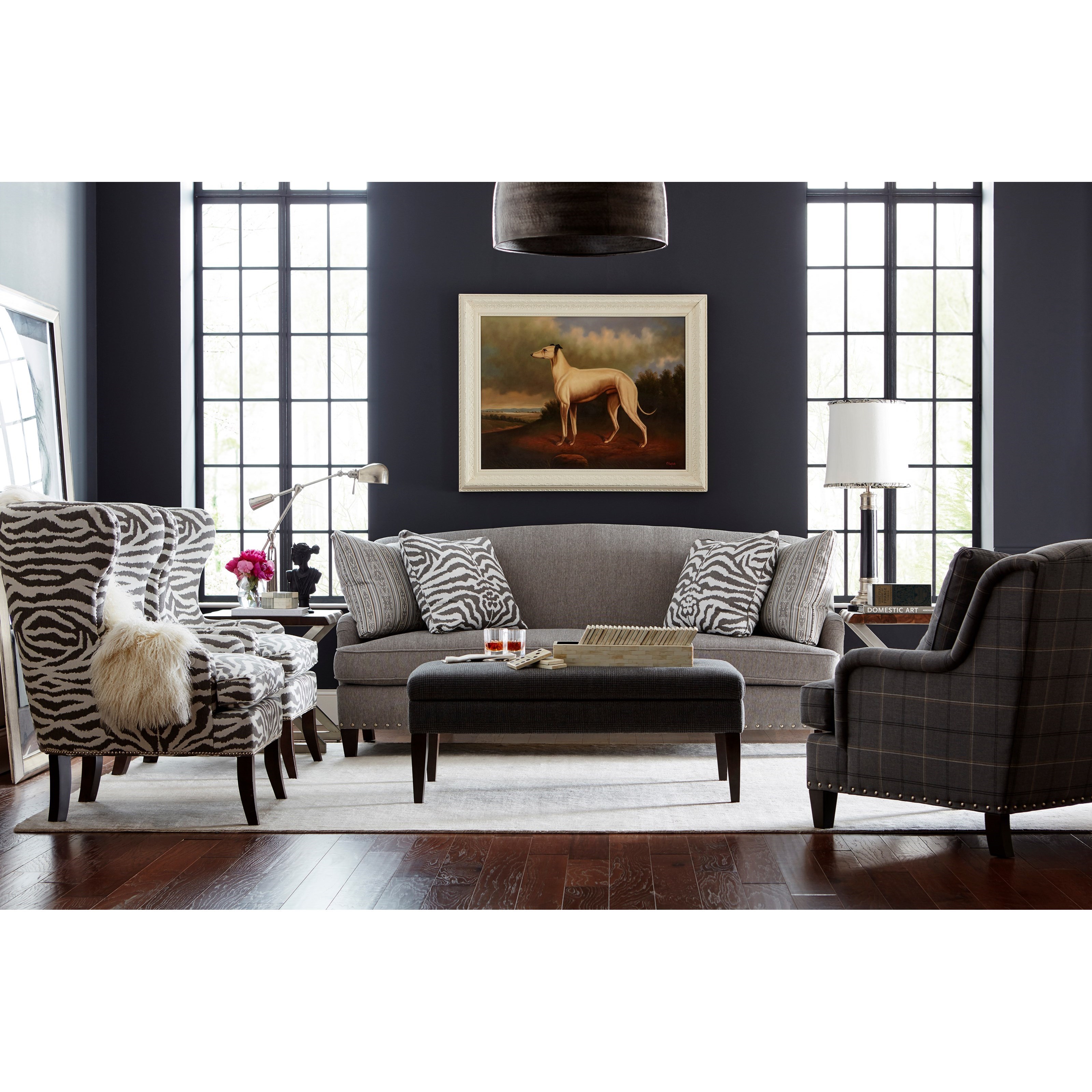 Large Cocktail Ottoman