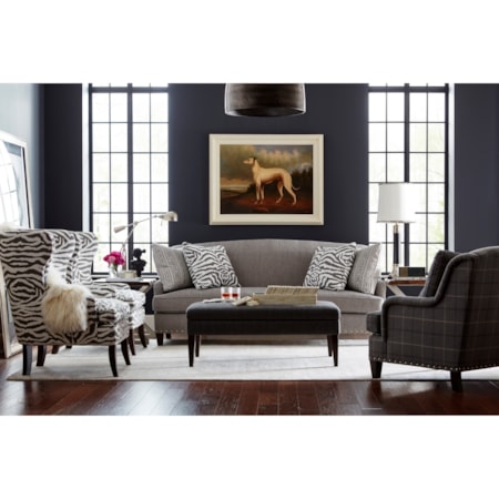 Large Cocktail Ottoman