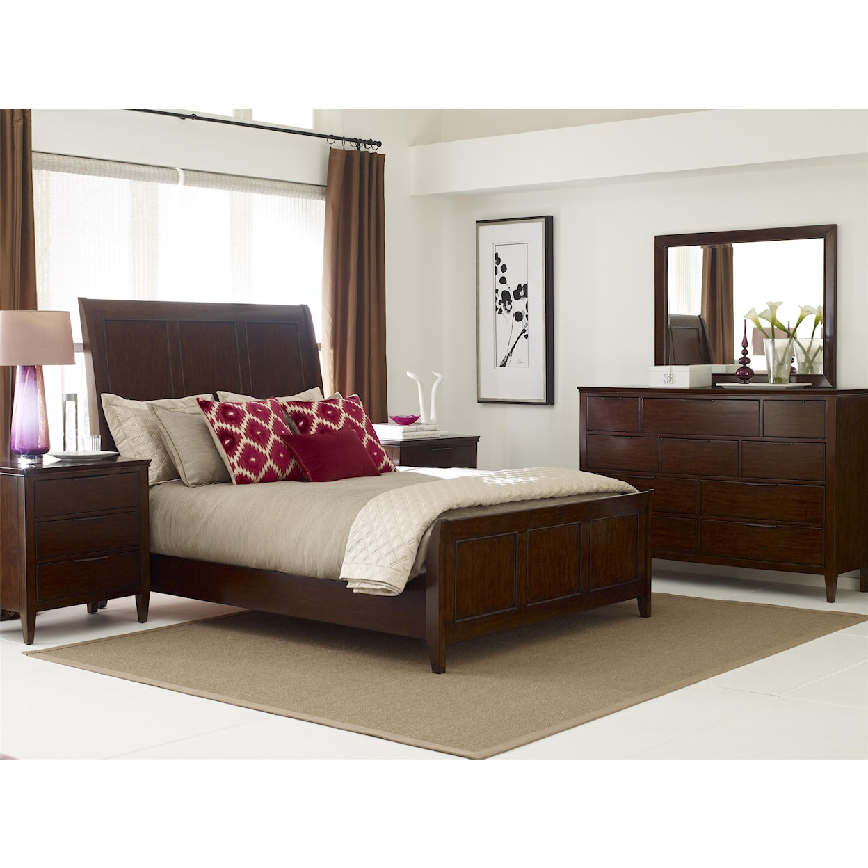 Kincaid Furniture Elise Caris Queen Sleigh Bed