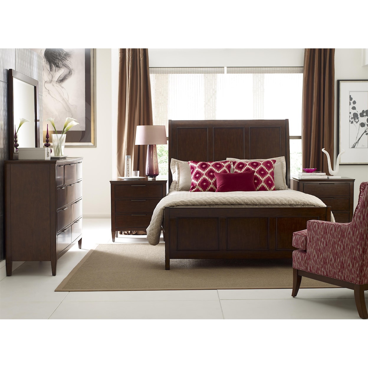 Kincaid Furniture Elise Caris King Sleigh Bed