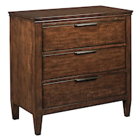 Transitional Bachelor's Chest with Electrical Outlet and Nightlight