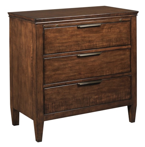 Transitional Elise Bachelor's Chest with Electrical Outlet and Nightlight