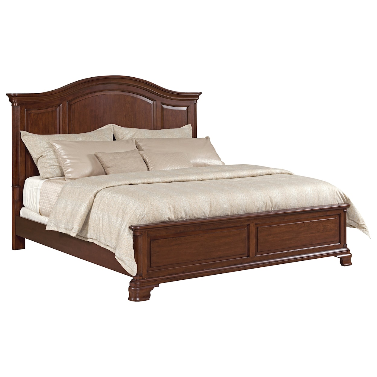 Kincaid Furniture Hadleigh Arched Panel Bed Cali King Package