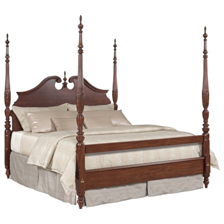 Rice Carved Bed 6/0 Cali King Package