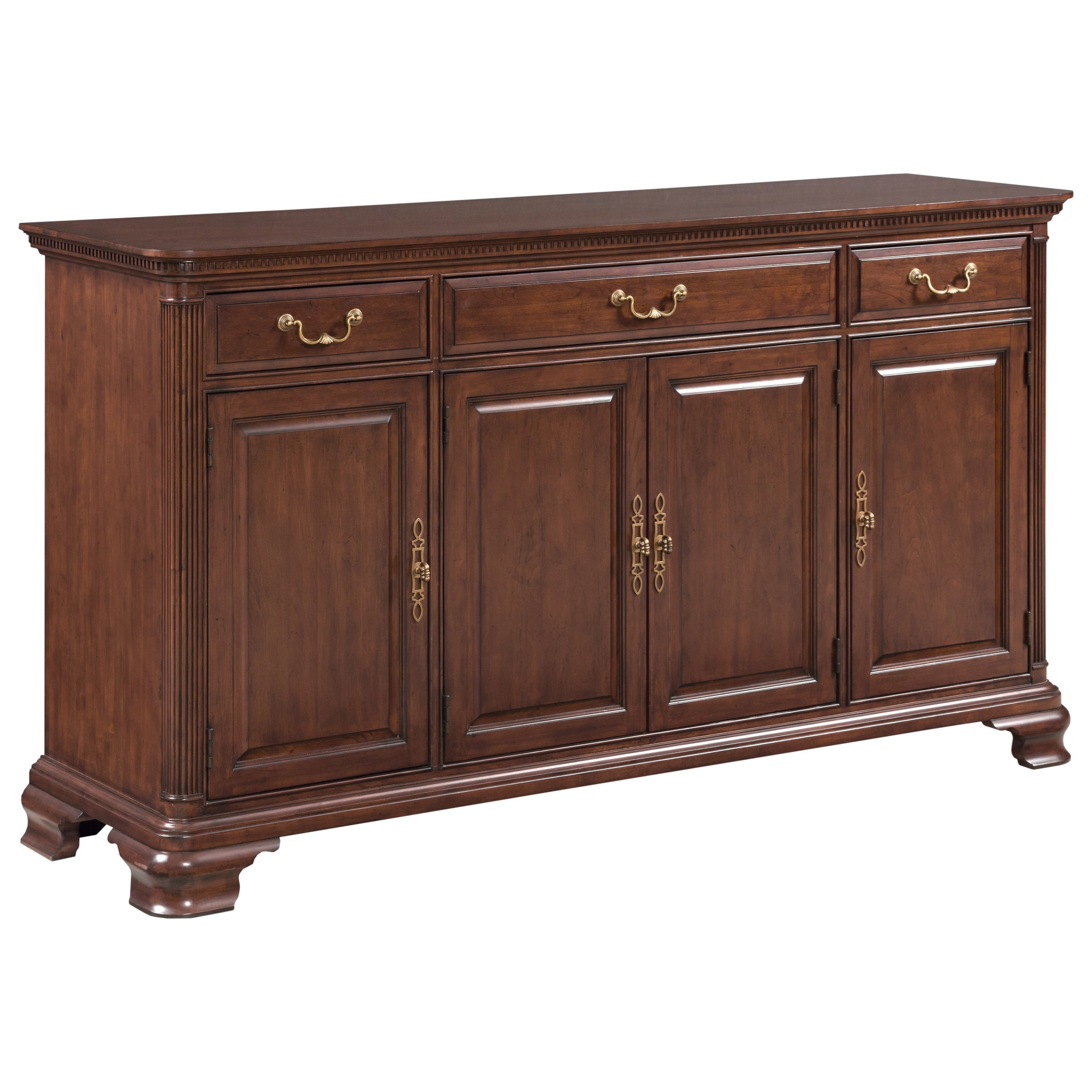 Traditional cherry shop sideboard