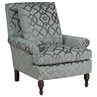 Holden Upholstered Chair with Turned Legs