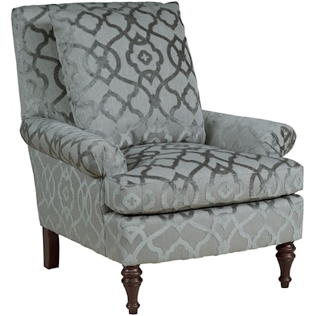 Holden Upholstered Chair with Turned Legs