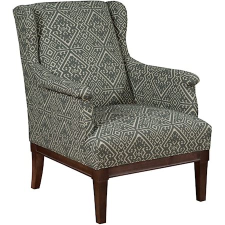 Transitional Accent Wingback Chair