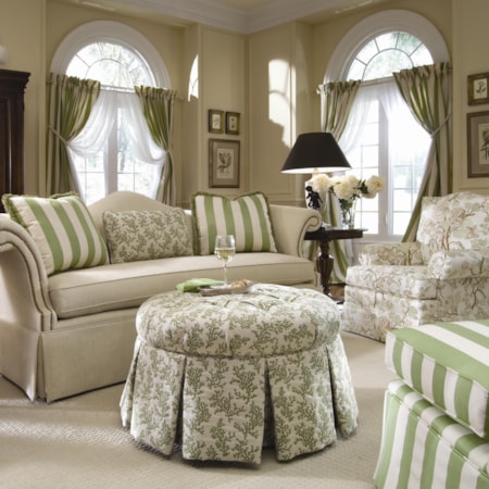 Skirted Ottoman