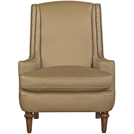 Upholstered Accent Chair with Nailhead Trim