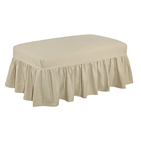 Sunset Slipcover Ottoman