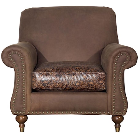 Rolled Arm Accent Chair