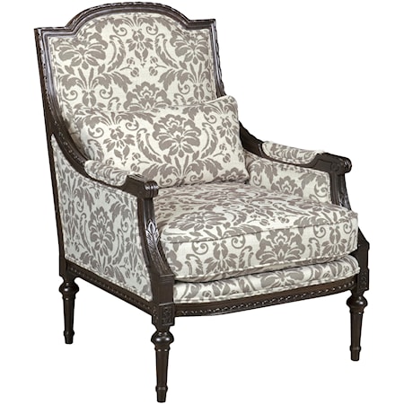 Litchfield Chair with Exposed Wood Trim