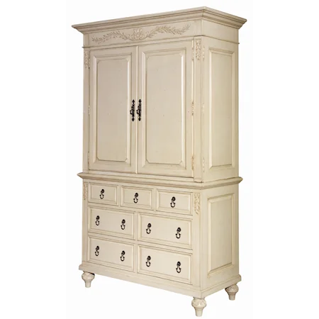Armoire with Seven Drawers and Two Doors