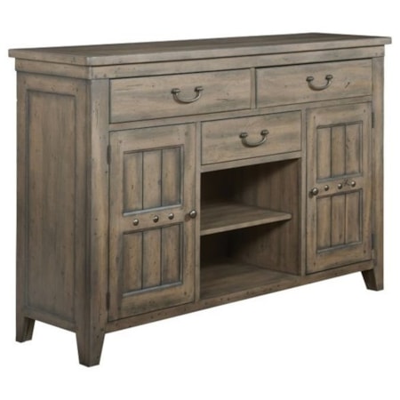 Ellis Solid Wood Buffet with Silverware Tray