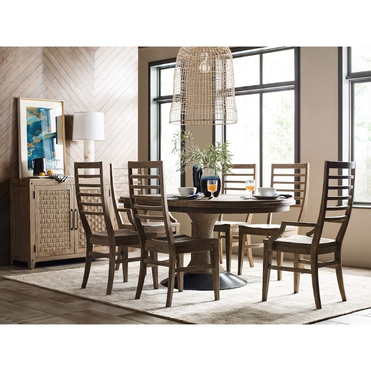 Kincaid Furniture Modern Forge Lindale Round Dining Table