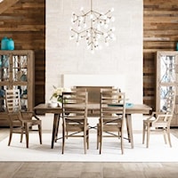 7-Piece Laredo Dining Set with Ladderback Chairs