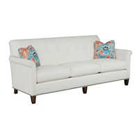 Customizable Button-Tufted Grand Sofa with Panel Arms and Nailhead Trim