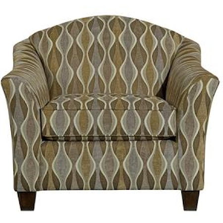 Flared Arm Upholstered Chair