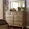 Kincaid Furniture Plank Road Westwood Bureau and Mirror Set