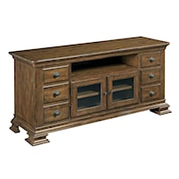 Traditional Solid Wood Entertainment Console