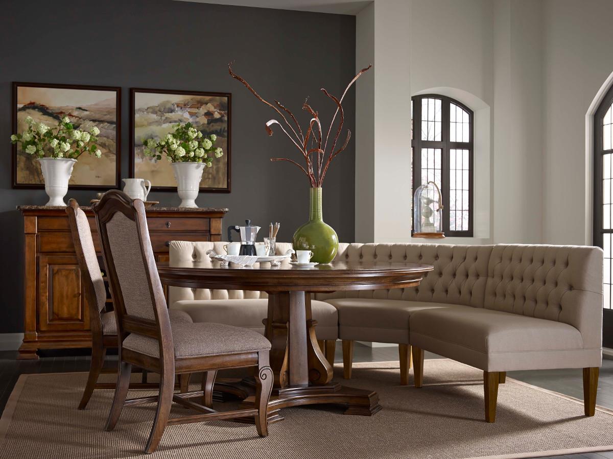 Round dining bench online