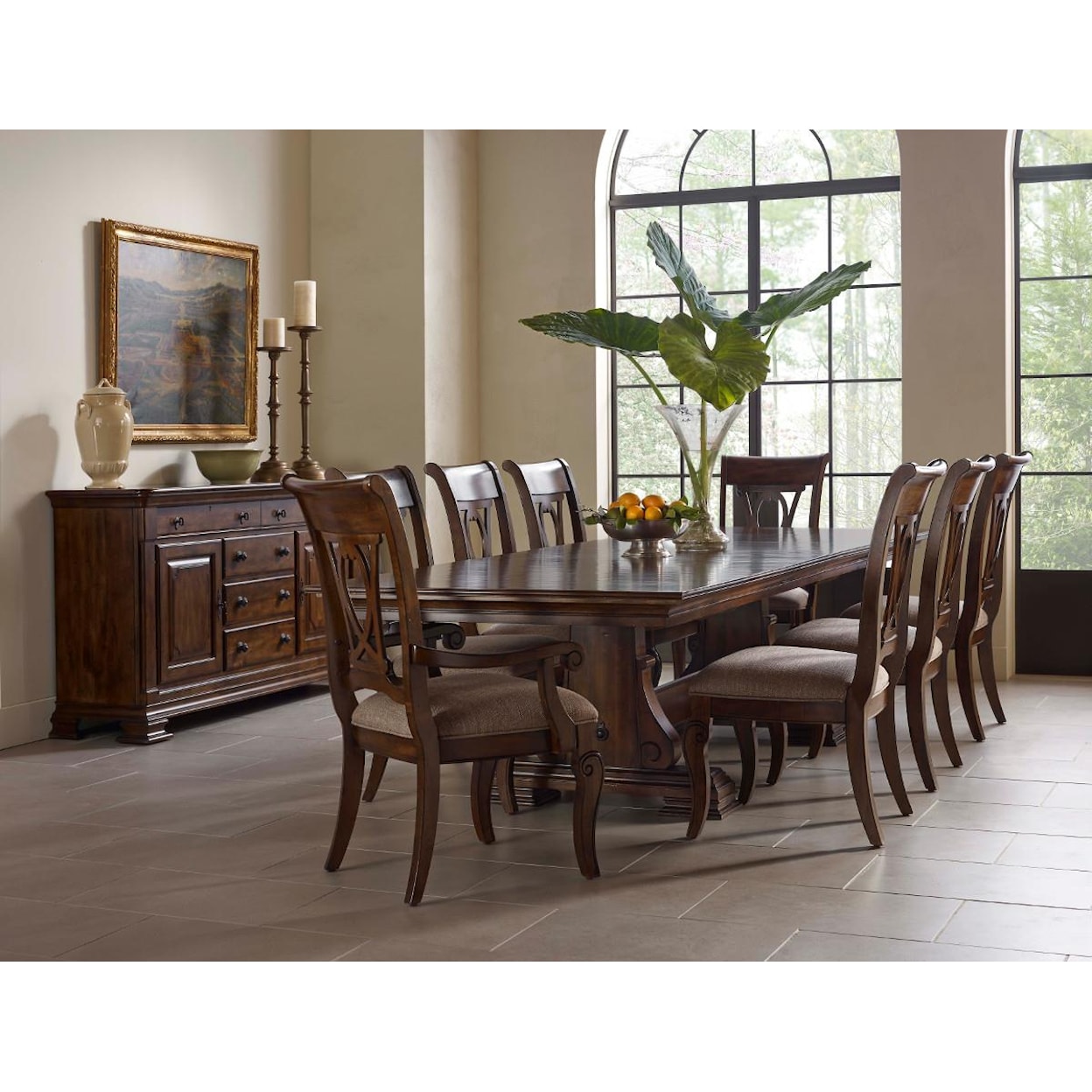 Kincaid Furniture Portolone Portolone Trestle Table