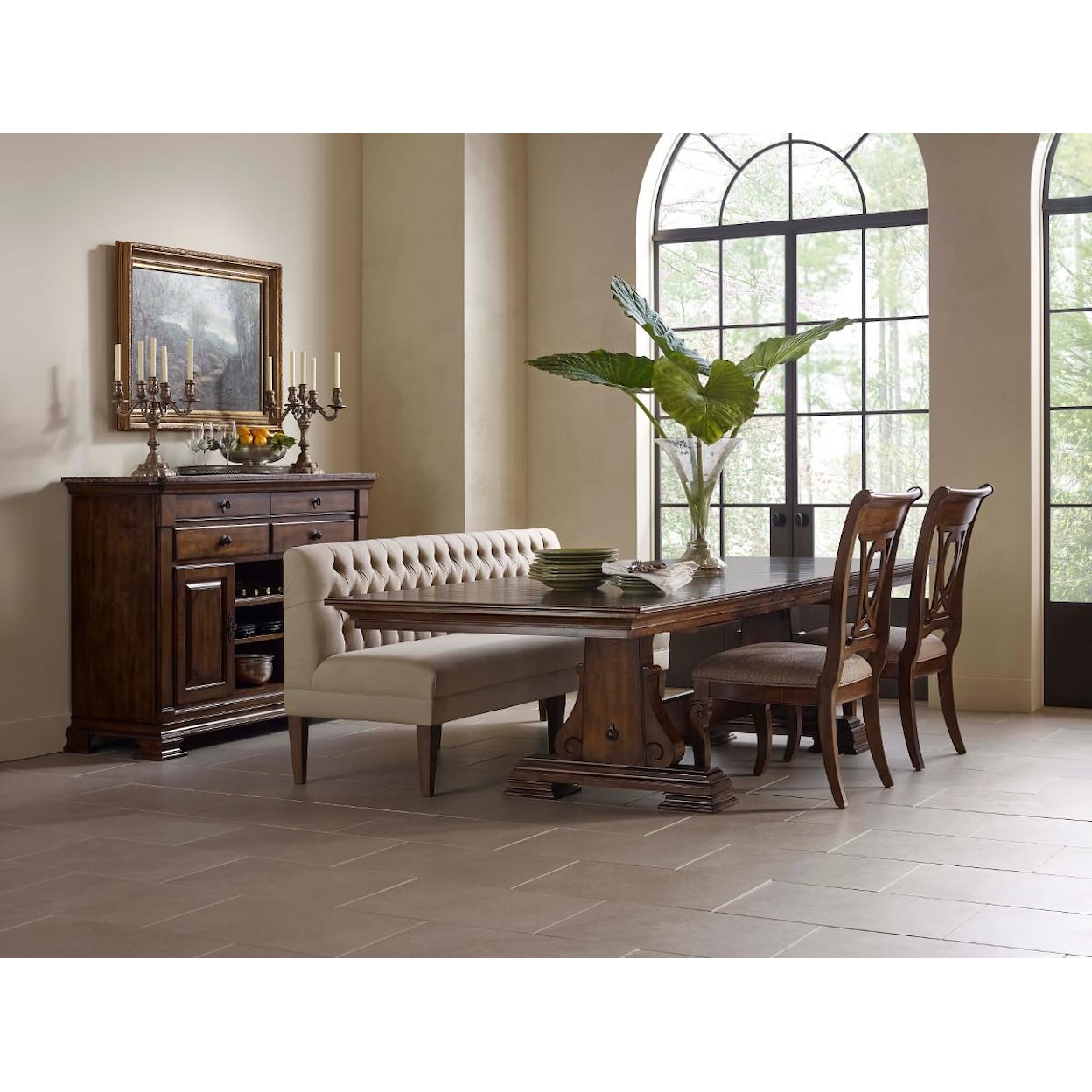 Kincaid Furniture Portolone Portolone Trestle Table