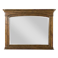 Traditional Landscape Mirror with Solid Wood Frame