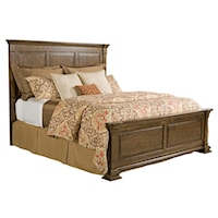 King Monteri Solid Wood Panel Bed