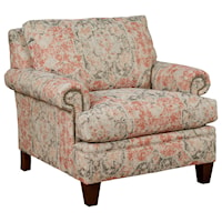 Transitional Upholstered Chair with Nailhead Trim