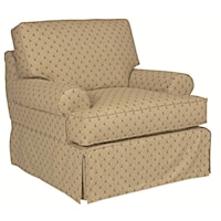 Slipcover Chair with Rolled Arms