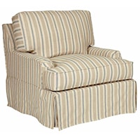 Casual Upholstered Chair with Slip Cover