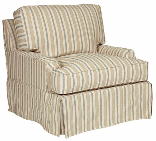 Casual Upholstered Chair with Slip Cover