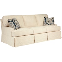 Casual Queen Sleeper Sofa with Slip Cover