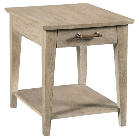 Kincaid Furniture Symmetry Contemporary Collins Solid Wood Side Table