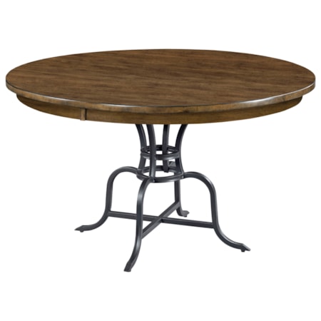 54&quot; Round Dining Table  w/ Metal Base