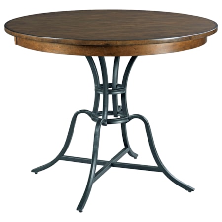 44&quot; Round Counter Height Table w/ Metal Base
